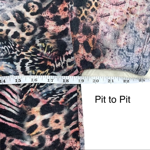 ASOS Y2K 90’s Funky Wild Lace Animal Print Leopard Zebra T-Shirt size 4 - Picture 12 of 15